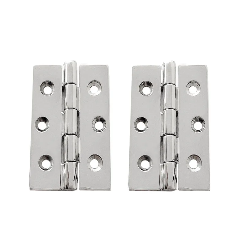 2Pcs Boat Marine Stainless Steel Deck Door Butt Hinge 75mm Thick Square Edge Corner Cabinet Gate Hardware