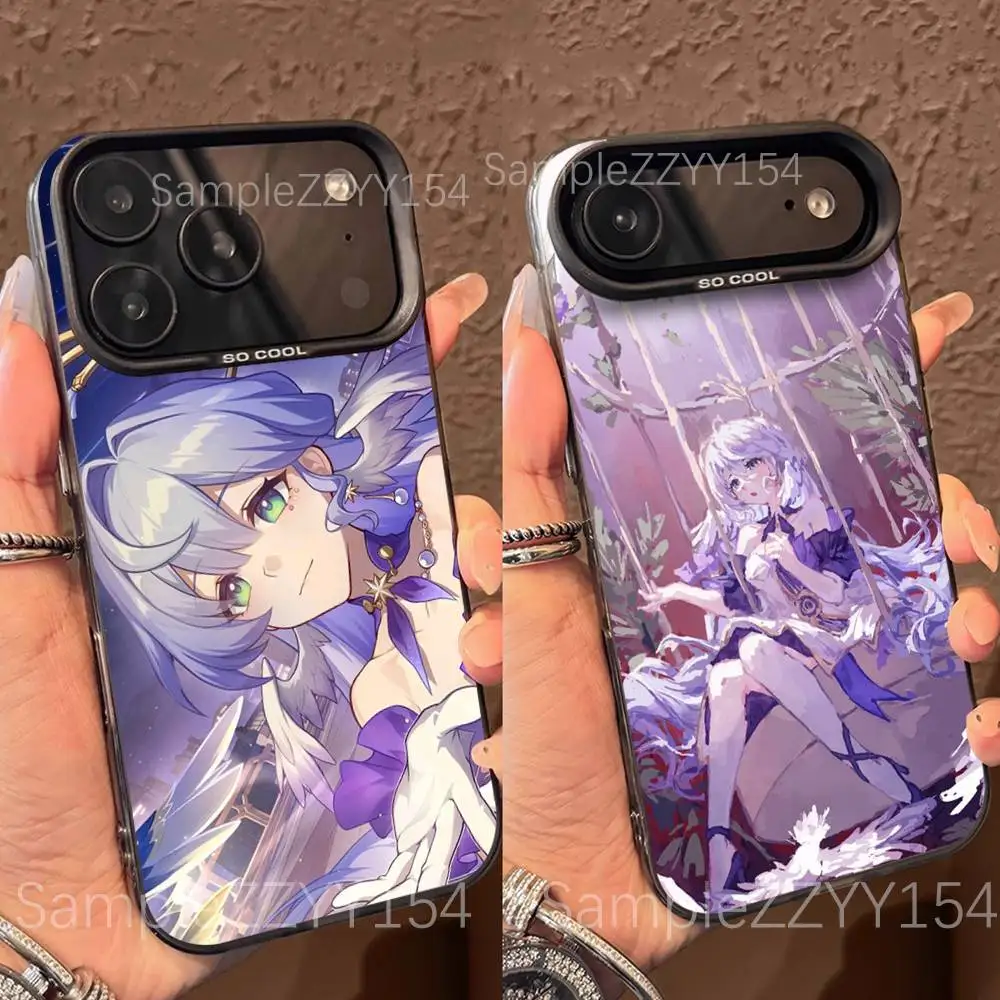 

Robin Honkai Star Rail Phone Case For iPhone 17,16,15,14,13,12,X,8,Pro,Max,Plus,E,SE4,Air,Mini Black IMD Matte