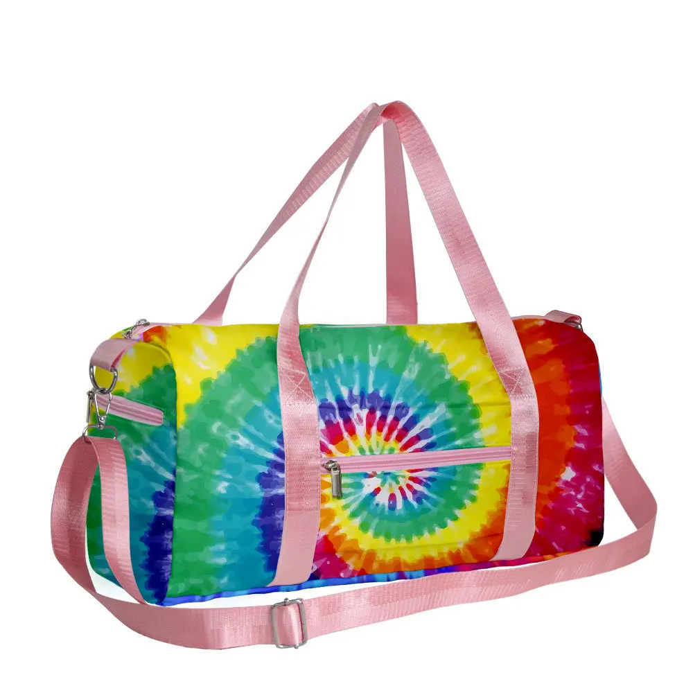 

Классическая, популярная, забавная, необычная сумка с 3D-принтом в стиле тай-дай, дорожная сумка в форме бочонка, сумка через плечо, спортивная сумка для активного отдыха, сумка для занятий йогой и фитнесом.