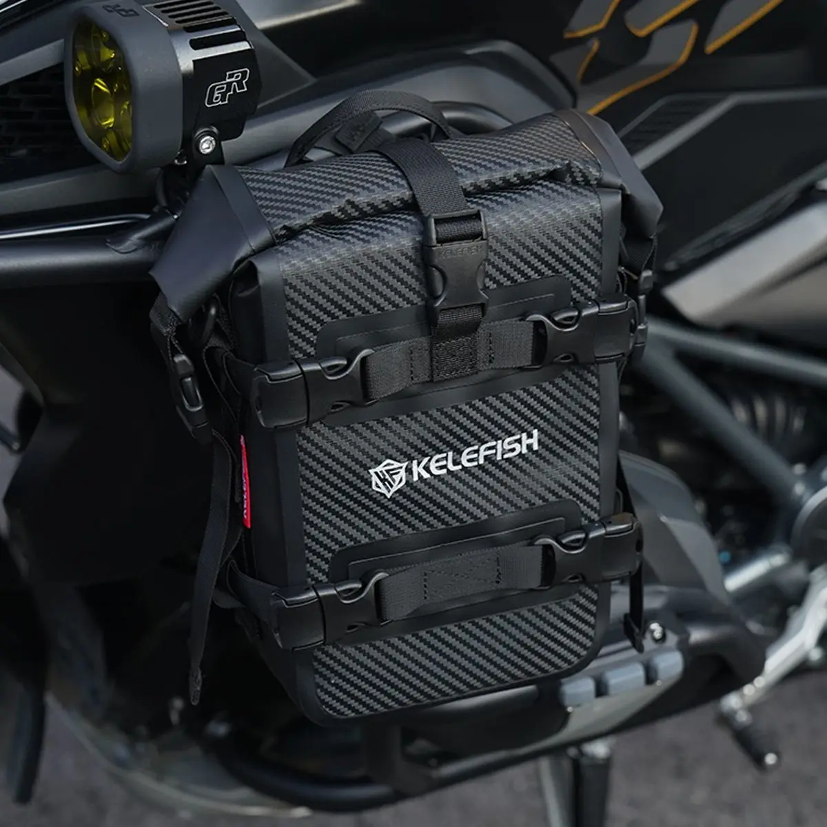 

2026 New Multi functional Motorcycle Crash Bar Bag Waterproof Large Capacity Quick Release Motorbike Side Bag For Travel