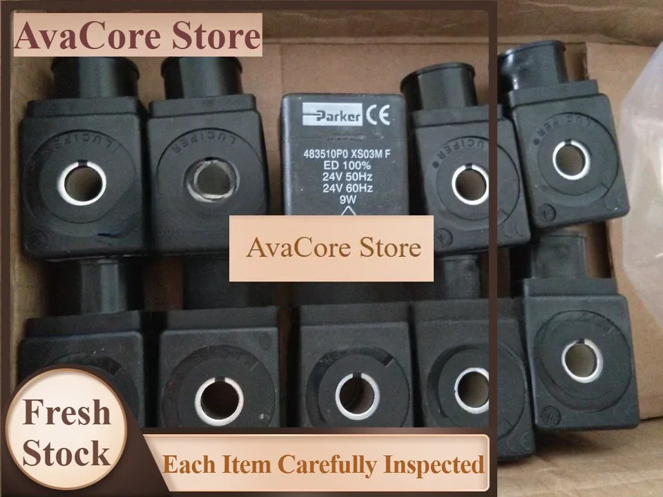 AvaCoreFor PAR-KER Solenoid Valve LUICFER Coil 483510P0 XS03MF AC24V Stock
