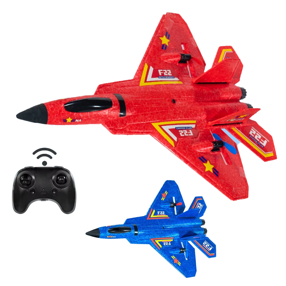 F22 RC Plane Fighter Remote Control Helicopter 2.4G Radio Control Airplane EPP Foam Waterproof Glider Aircraft Toys for Children