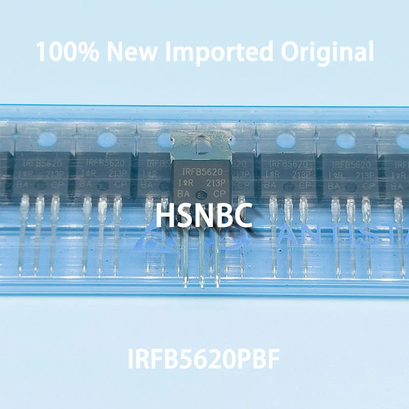 10Pcs/Lot IRFB5620PBF IRFB5620 FB5620 TO-220 200V 25A MOSFET N-Channel Field-effect Transistor 100% New Imported Original