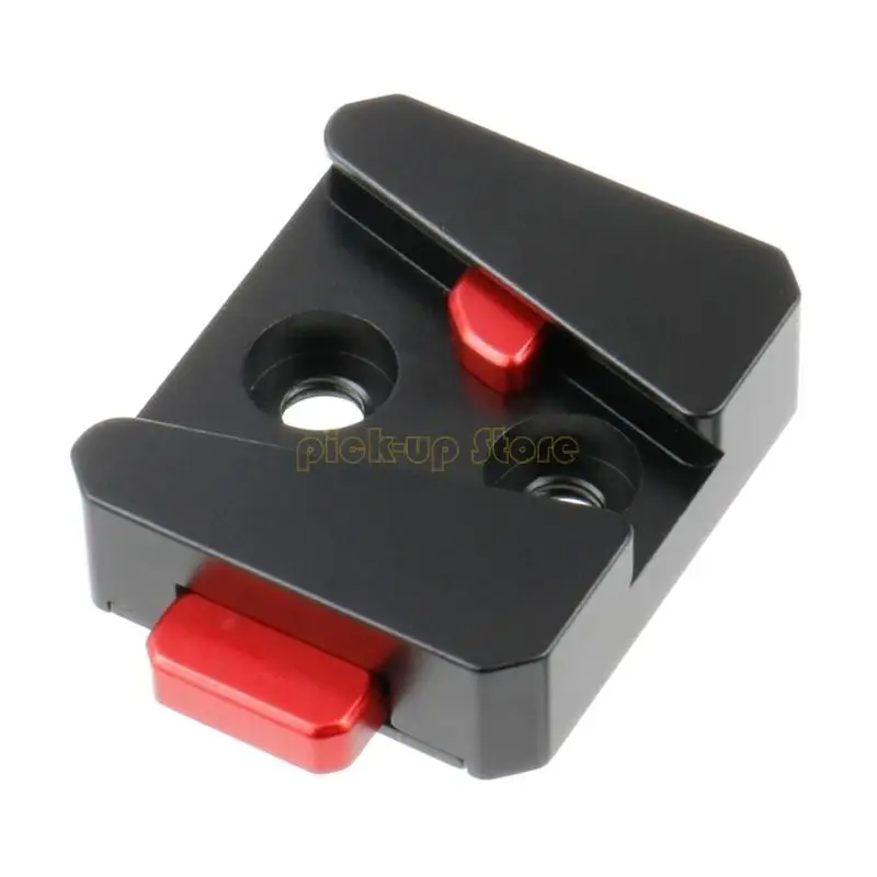 Q5WA vマウントバッテリーホルダー、メタルカメラクイックリリースプレートレンチ標準1/4 "-20ねじ穴付きのクイックリリースプレート