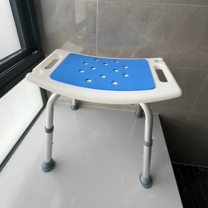 ‌Bariatric Shower Chair with Arms, Tool-Free Adjustable Bath Bench, Non-Slip Medical Commode, Elderly Safety Bathroom Seat