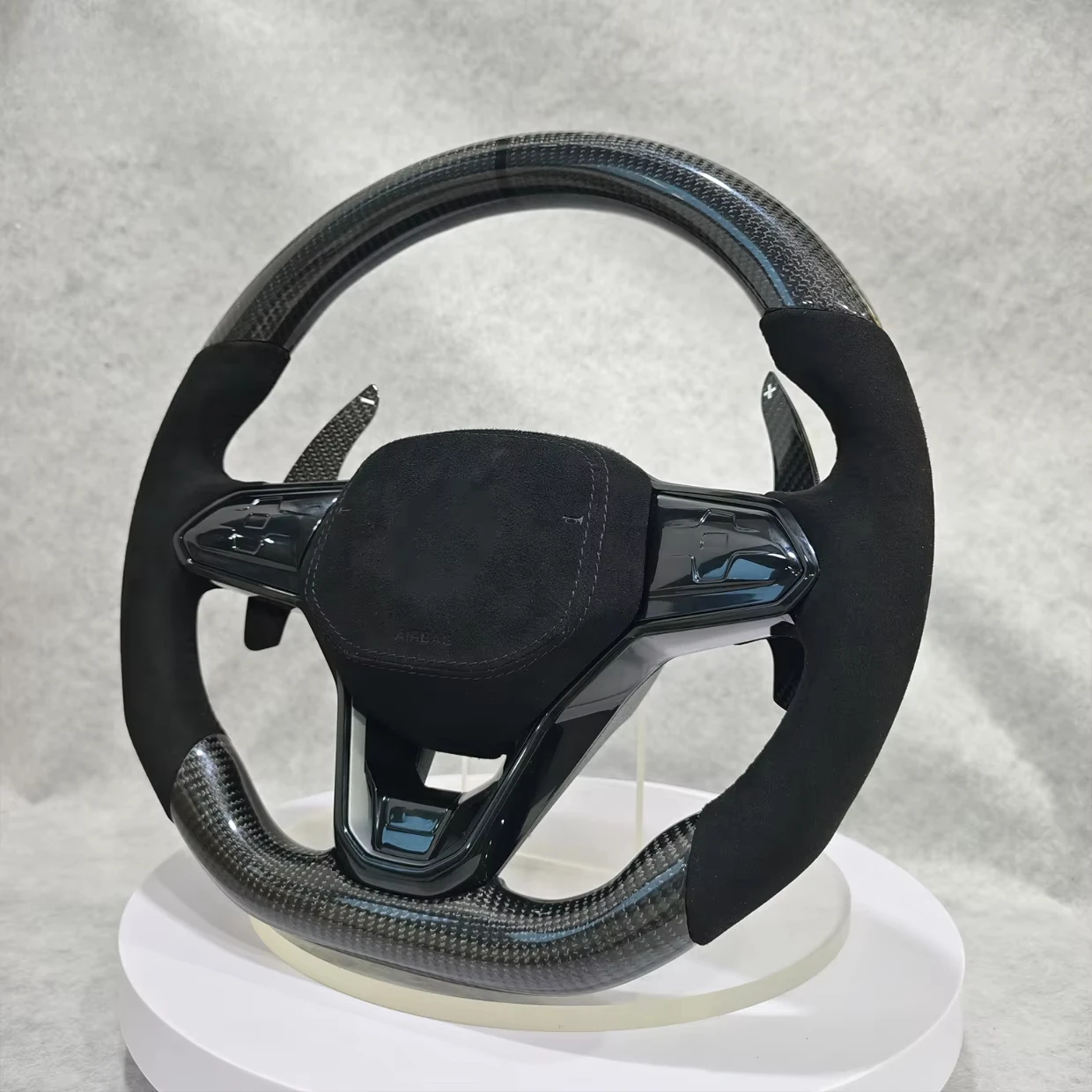 

Volkswagen Golf 7R 5 6 7 8R Jetta Mk6 Mk7 GTI Polo Passat CC Gti T-ROC T-Cross Carbon Fiber Steering Wheel