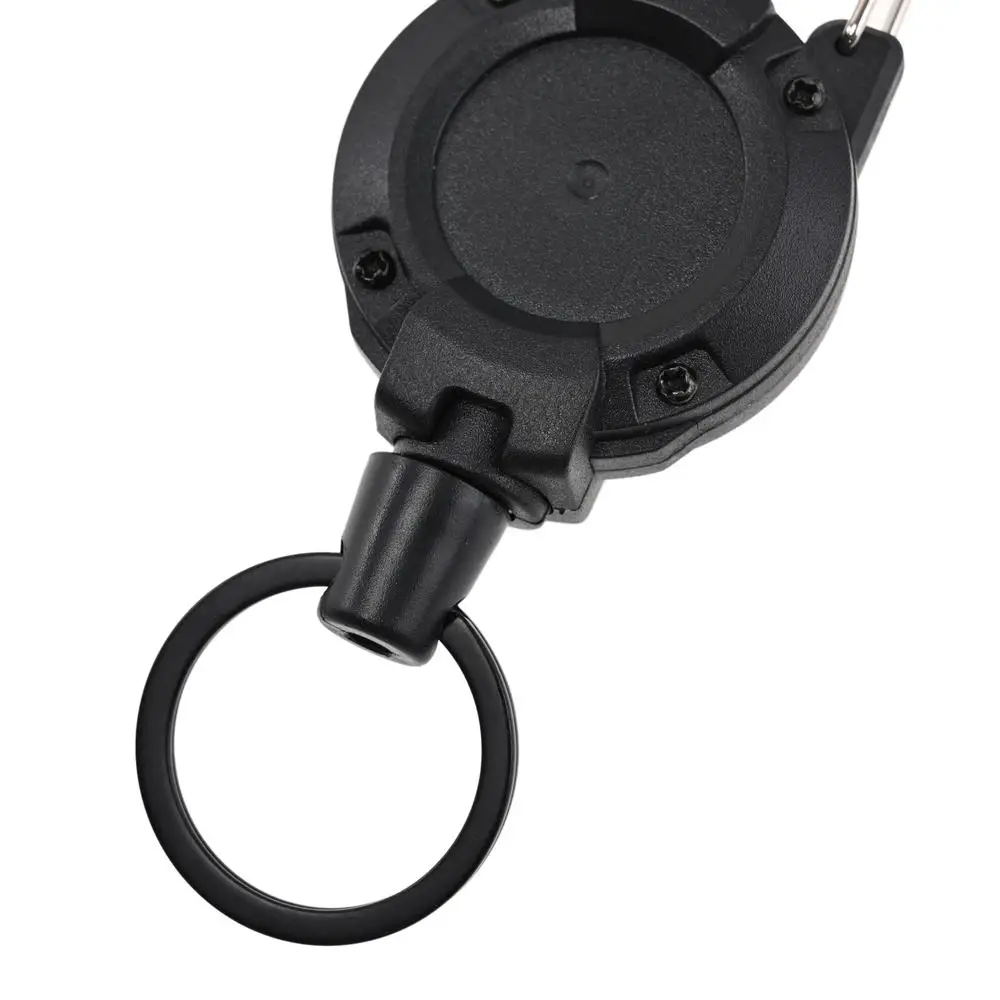 Automatic Retractable Wire Rope Luya Anti-theft Tactical Keychain Telescopic Belt Keyring Outdoor Carabiner Hook Backpack Buckle