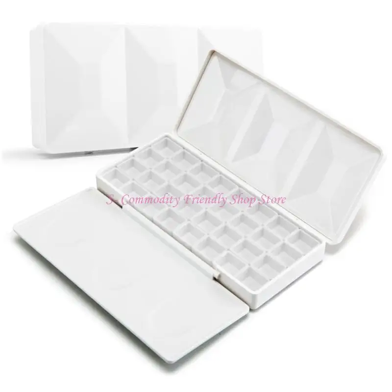 85AE Watercolor Pan Holder Case with Mixing Area for Art Practice and Painting
