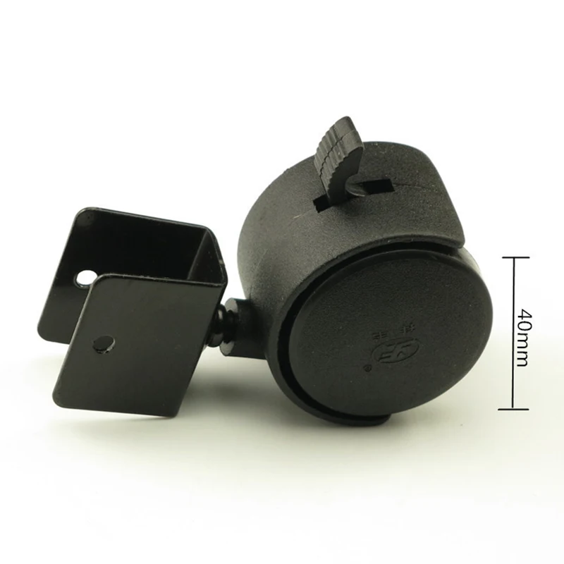 1pcs 40mm Wheel Office Chair Casters Replacement Swivel Casters Sofa Brake Plastic Rolling Rollers Caster Furniture Hardware