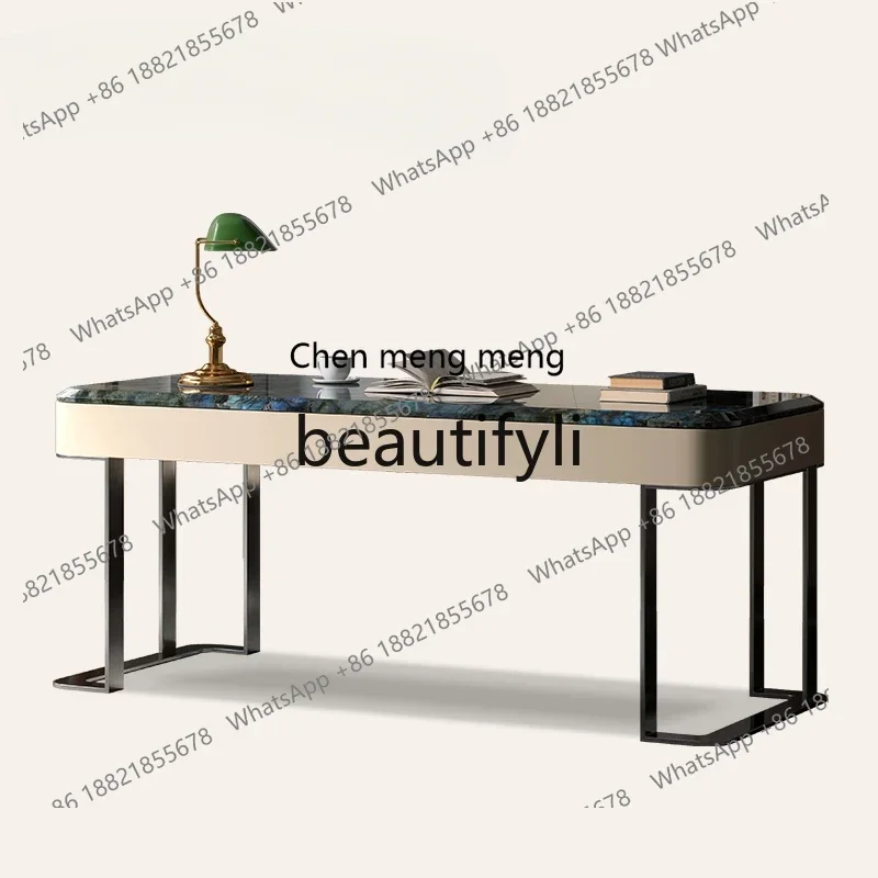 

C Desk Home Light Luxury Modern High-end Designer Natural Marble Computer Office Desk