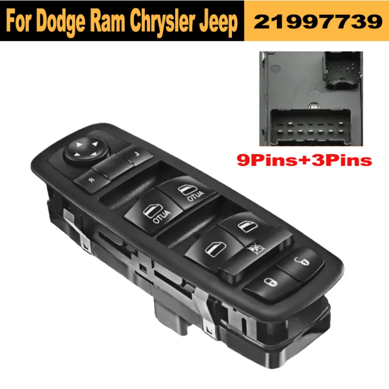 

Electric Master Power Window Switch Regulator For Dodge Ram 1500 2500 3500 Chrysler Jeep Liberty 68141894AA 68110866AA Replace