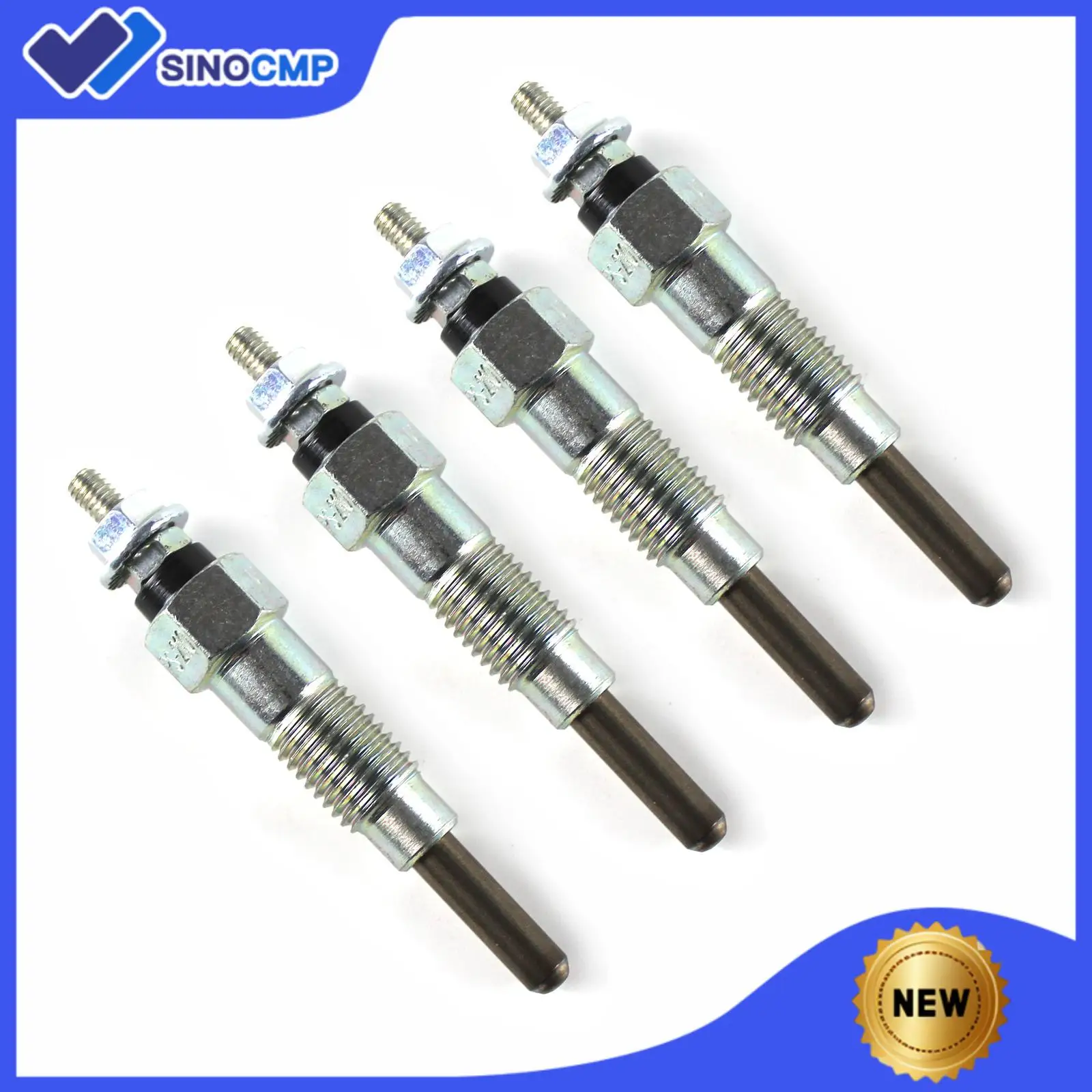 

4pcs YM119717-77800 YM129155-77800 Glow Plugs for Yammer 4D98E 4TNE98 4D94E Forklift Excavator Repair Parts