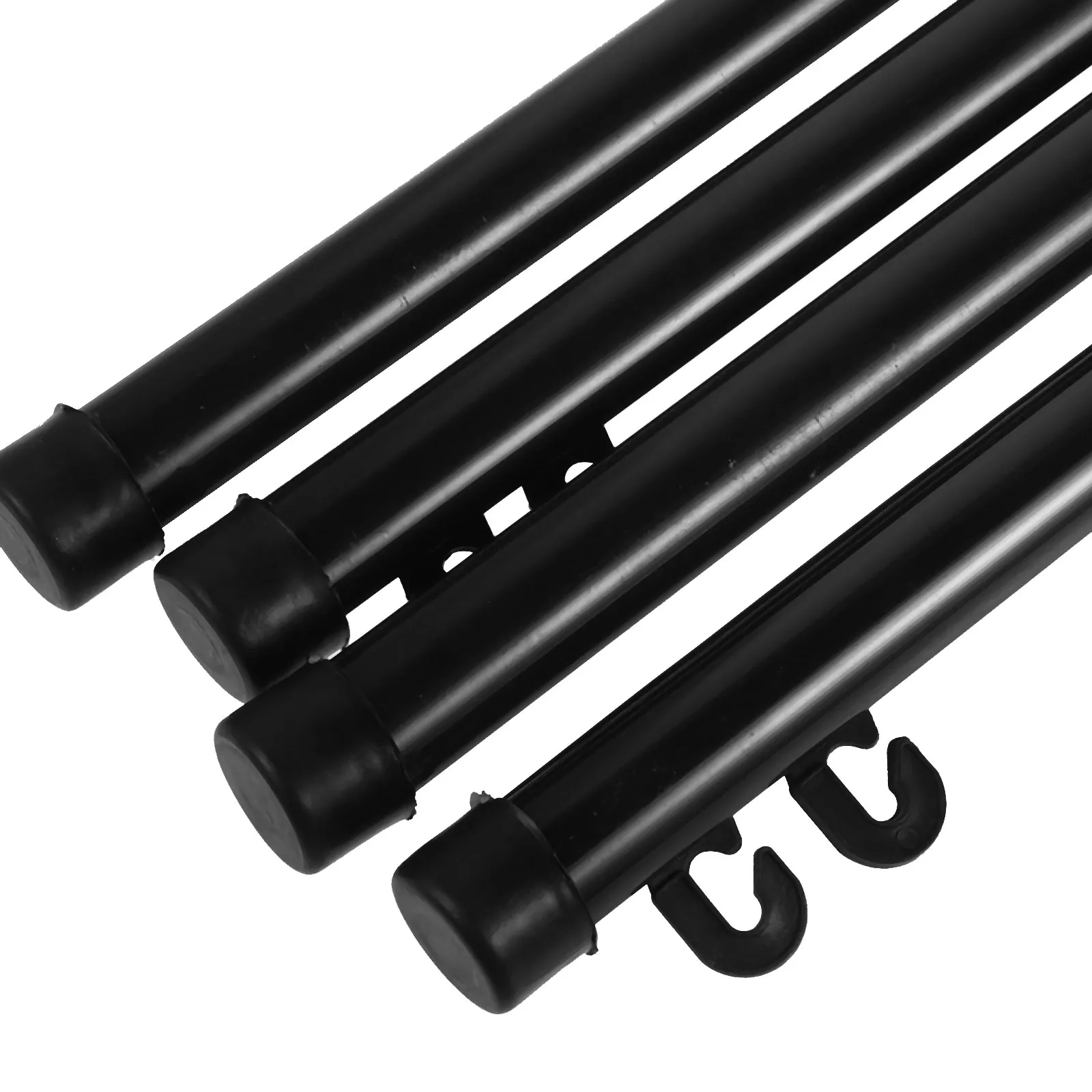 4Pcs Plastic Hanging Rod Banner Support Poles Thick Scroll Rod Indoor Banner Holder Kit for Mall Studio Poster Display