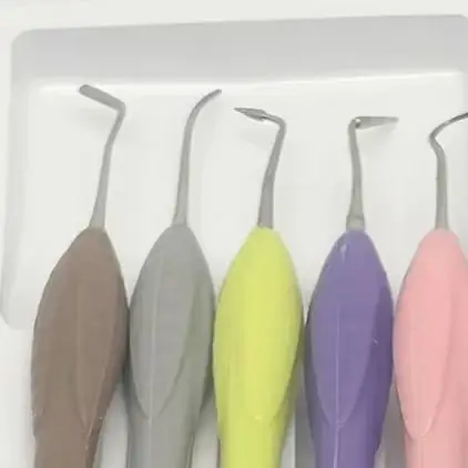 

5Pcs/set Dental Widen Handle Resin Spatulas Composite Instruments Silicone Resins Filler Dentist Aesthetic Restoration Tool