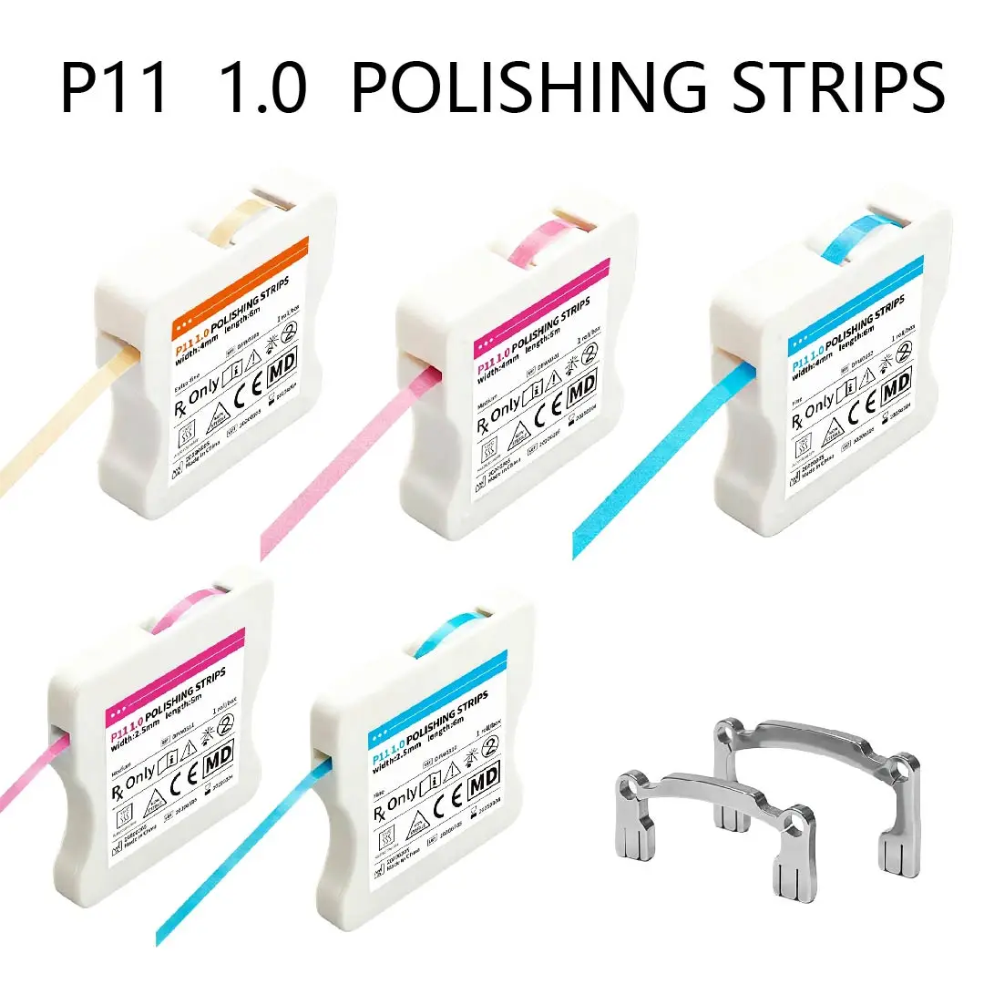 1Pc Dental Polishing Strip Roll 4mm Width 6m Length  Tooth Interdental Resin Surface Grinding Whitening Sanding Dentist Material