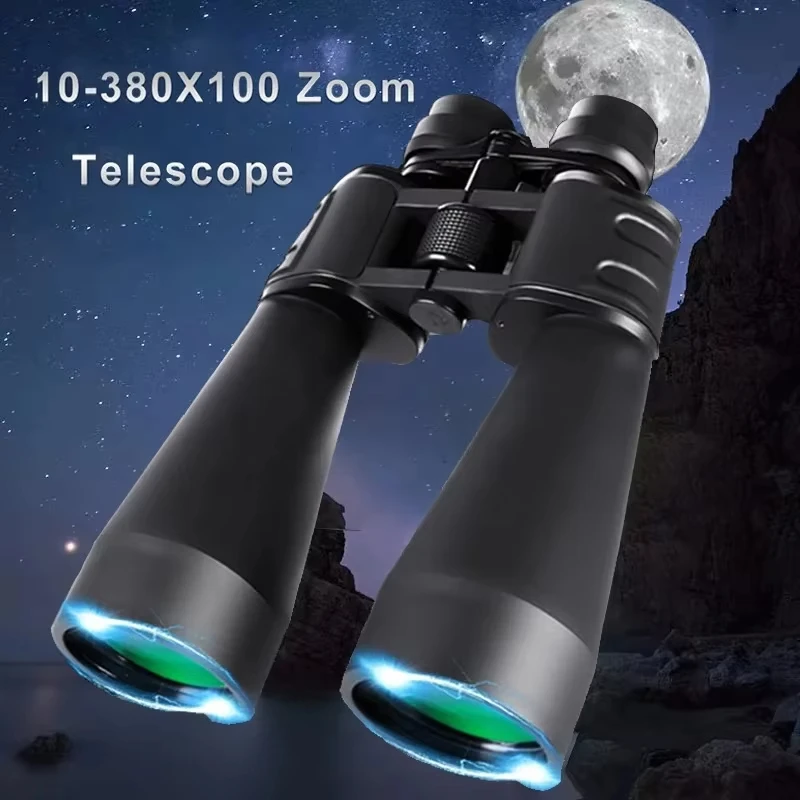 

Professional 10-380x100 Zoom Binoculars Military HD Long-Range High Power Telescope Suitable For Camping Hunting Hiking Sports