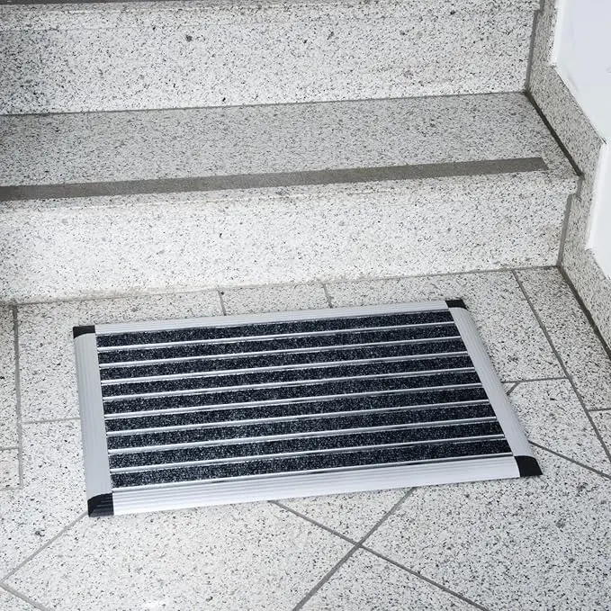 Aluminium Outdoor Doormat | High Cleaning Power Metal Look Doormat