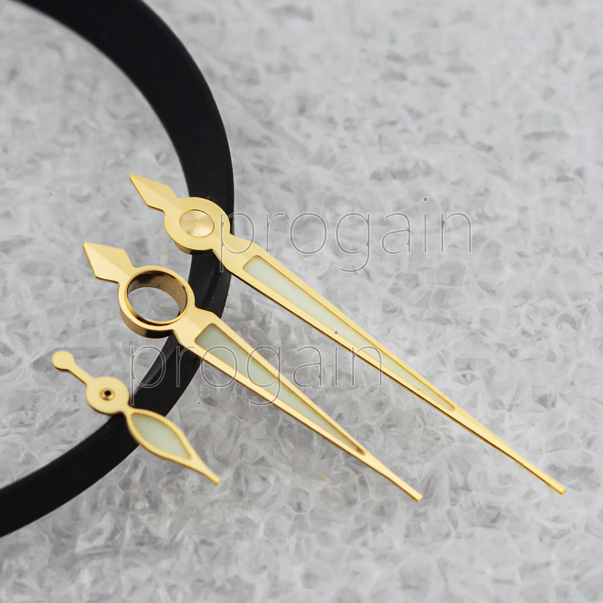 

High Quality Vintage Watch Hands Green Luminous Needle Modified Watch Gold Pointers for PAM 6154 fit 6497/6498/ST3600 Movement