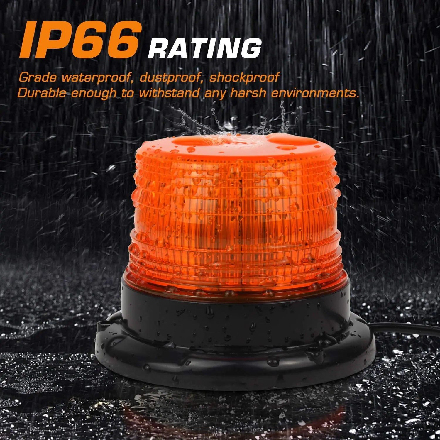 Blue Amber Red LED Strobe Warning Light Car Roof Emergency Flashing Light Tower Truck Vehicle Beacon Lamp Traffic Light 12V/24V