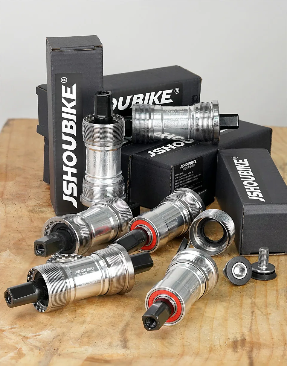 Fahrrad-Innenlager, quadratische Kegelkurbel, BSA 68 mm, abgedichtetes Lager, britisches Gewinde für MTB, Rennräder, Fahrrad-Kurbelgarnitur – Detail 1
