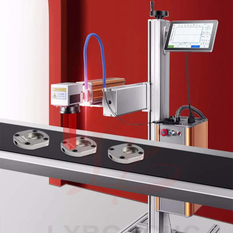 

Ultraviolet Ray Purple UV CO2 Laser Marking Machine Flying Marking Machine for Non-Metal Wood Acrylic Leather Paper Quick Mark