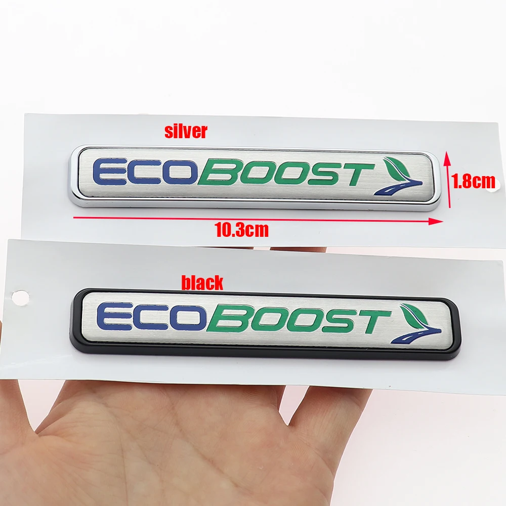 1PC 3D ABS ECOBOOST 180 200 245 4WD Car Logo Sticker Tail Bumper Badge Auto Rear Trunk Emblem Accessories FUT