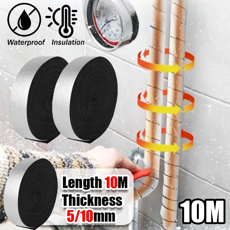 

Самоклеящаяся изоляционная лента из пенопласта и фольги для защиты труб от замерзания зимой, для труб горячего и холодного водоснабжения, для самостоятельной установки