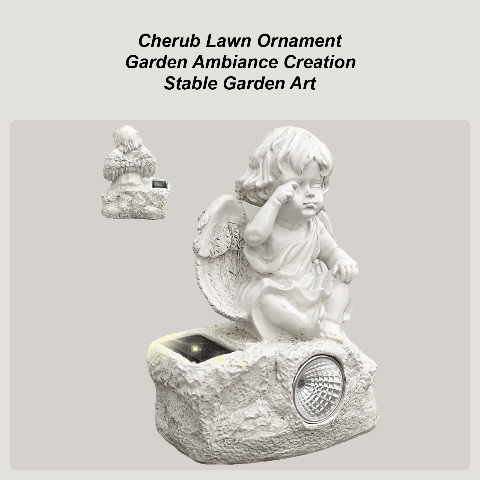 

Декоративная садовая скульптура ангела со светодиодной подсветкой, устойчивая к непогоде, коллекционные фигурки ангелов для улицы, патио, веранды, дорожек и газонов