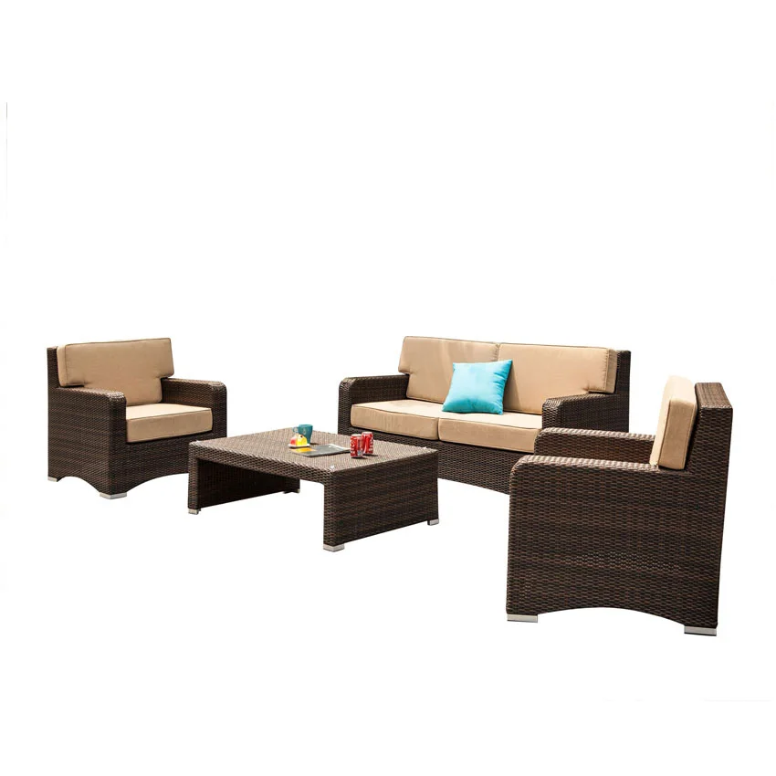 Aluminum Chair Outdoor Patio Sets Aluminium Garden Rattan Furniture Set Rope Furniture Set