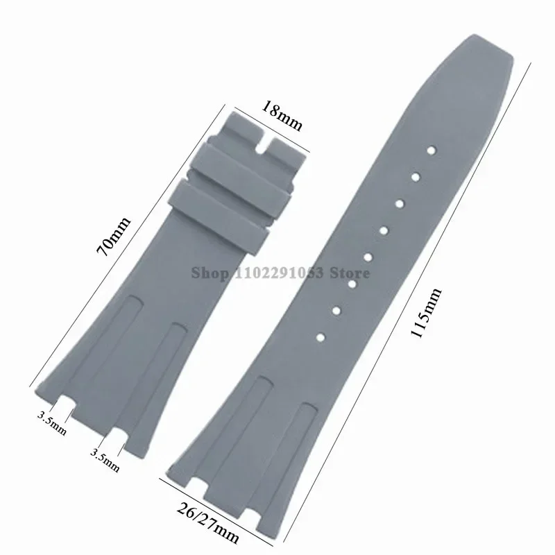 27mm Rubber Watch Strap for GA-2100 for AP Bracelet Waterproof Wrist Band Solid Butterfly Buckle Men Sport Watch Band