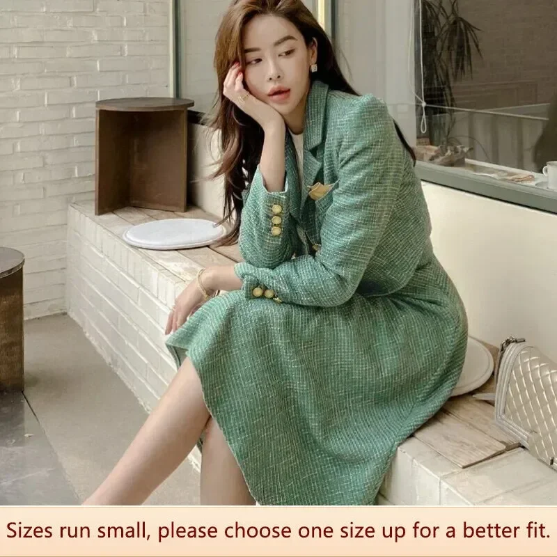 Elegant social style women's clothing autumn fashion slim fit jacket skirt two-piece set