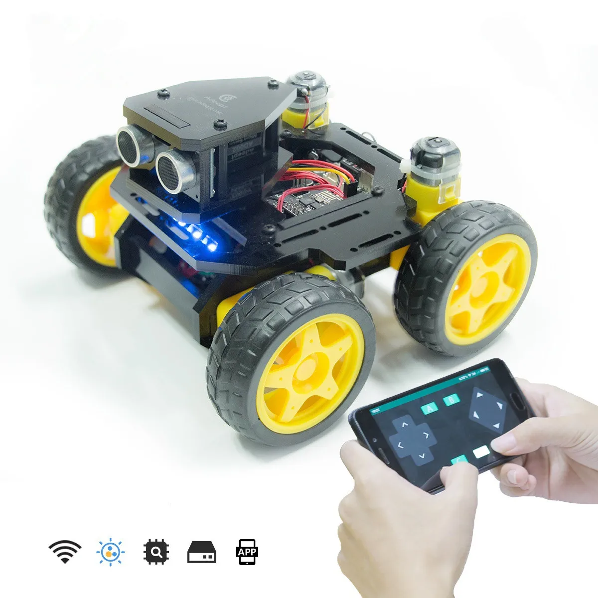 

TT Motor Intelligent Vehicle Tracking Programming Obstacle Avoidance Function Wheel For Arduino