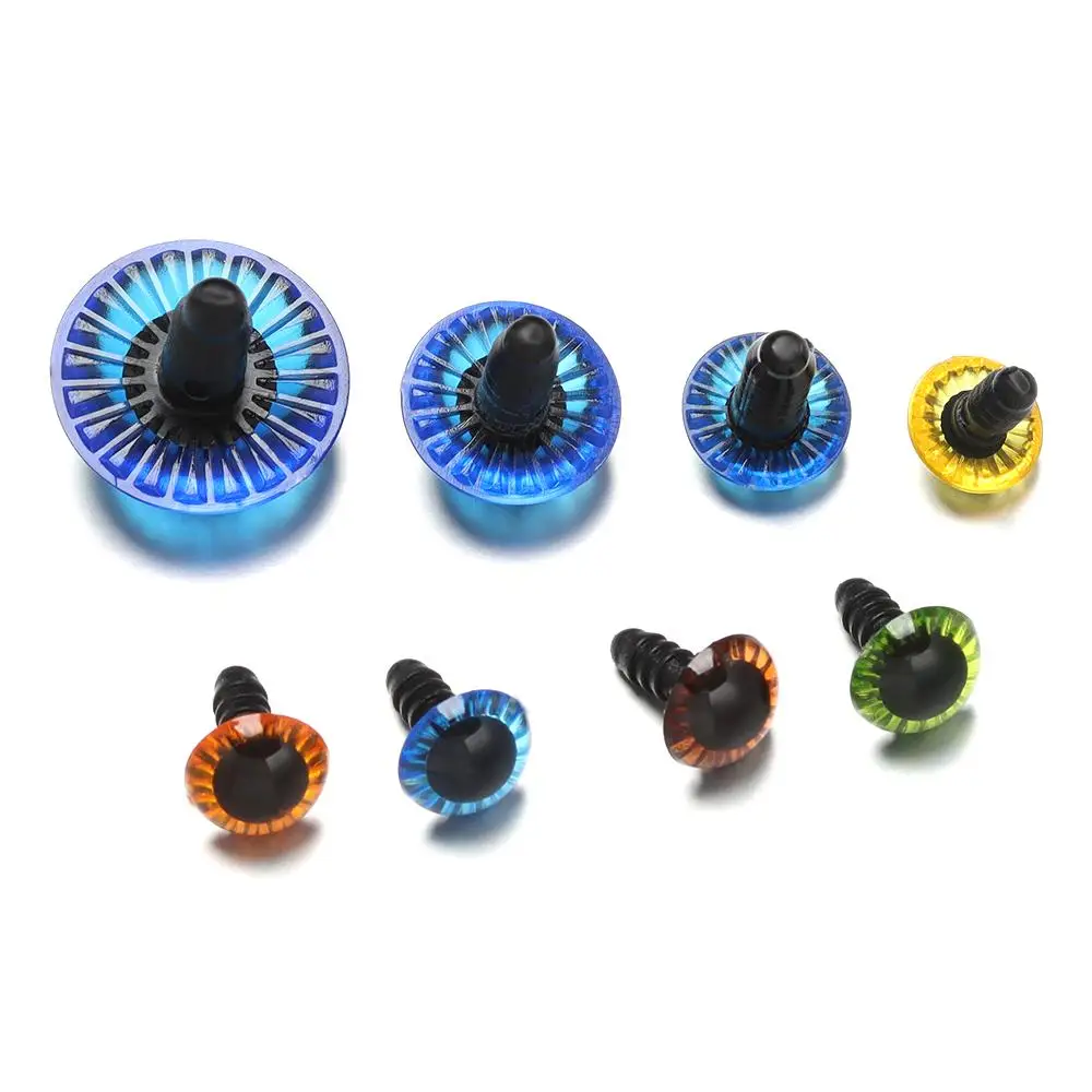 10Pcs/5Pairs For BJD Doll Plastic Eyes Laser Sun Eyeball Doll Making Crafts Accessories Safety Animal Toy 11/13/15/17/19/23mm