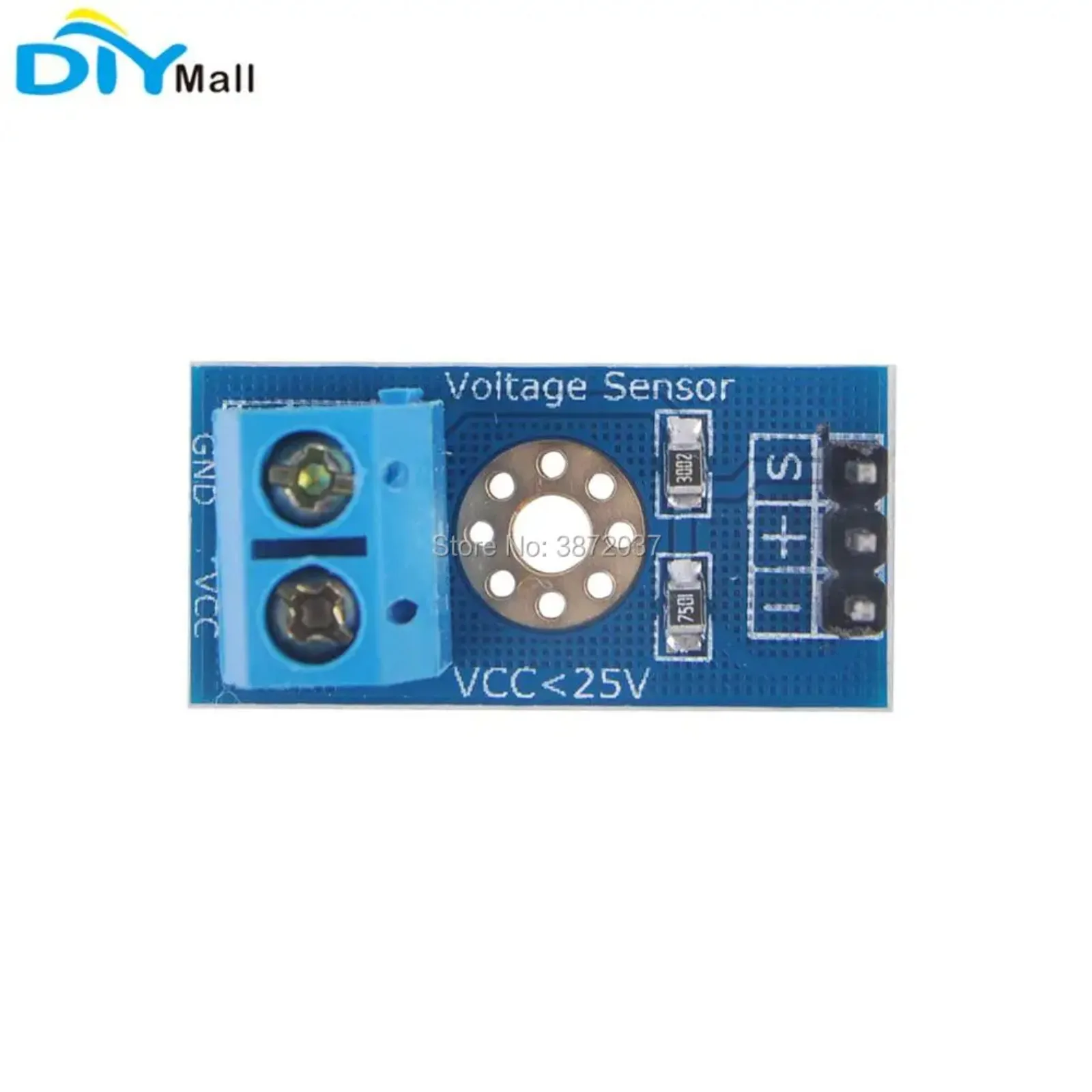 DIYmall 10pcs Voltage Detection Sensor Module DC 0-25V Electronic Bricks for Arduino