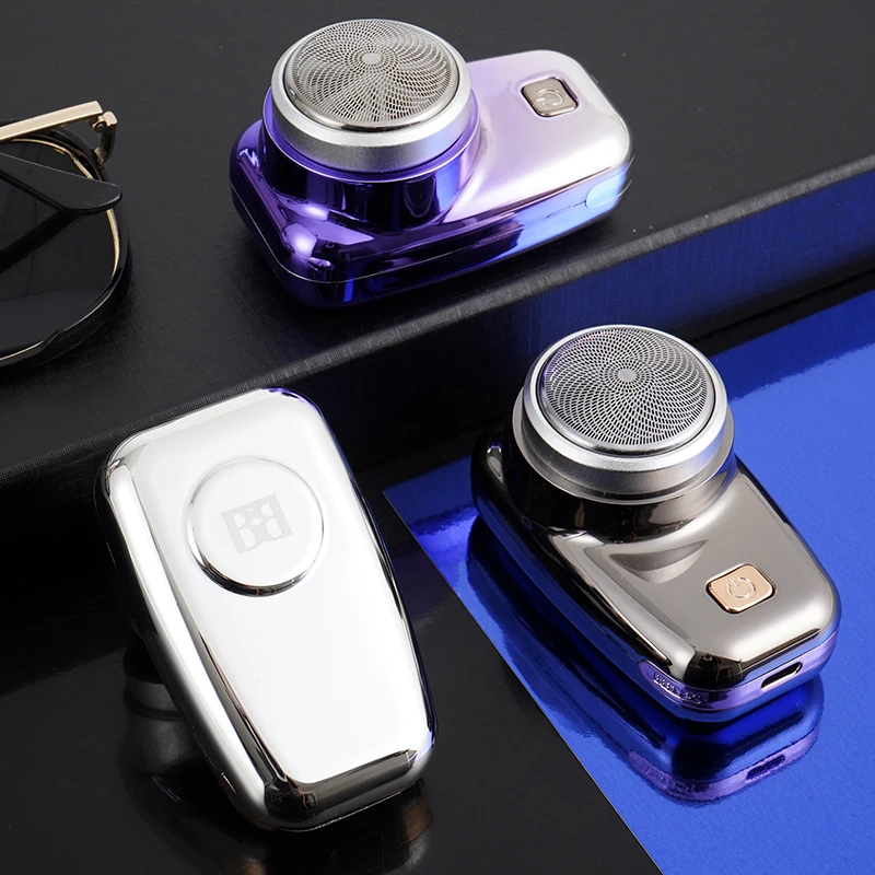 IP65 waterproof USB charging Mini Shaver Men\'s essential pocket machine 6 knife head afeitadora eléctrica para hombre potente