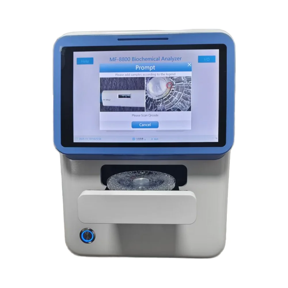 Mini Veterinary Biochemical Tester With 20 Kinds Lyophilized Reagent Discs Full Exam Equipment