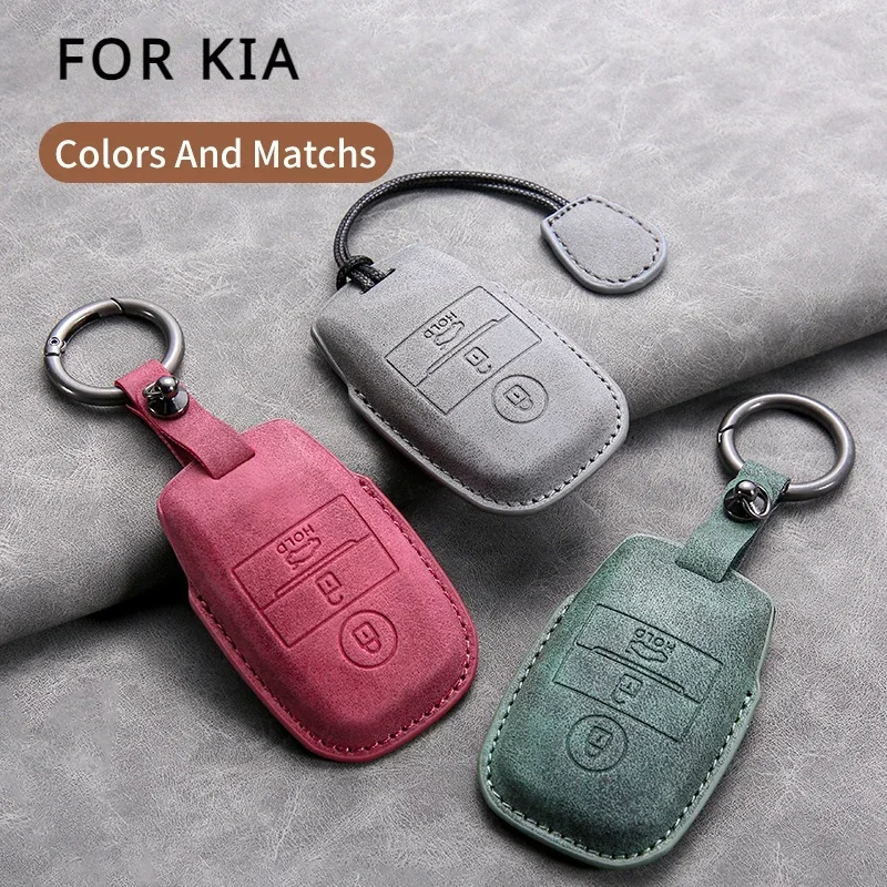 Car Key Case Cover For KIA RIO 5 Sportage Ceed Cerato K3 K4 K5 Sorento Optima Picanto Soul Forte for Kia Rio K7 Cute Key Case