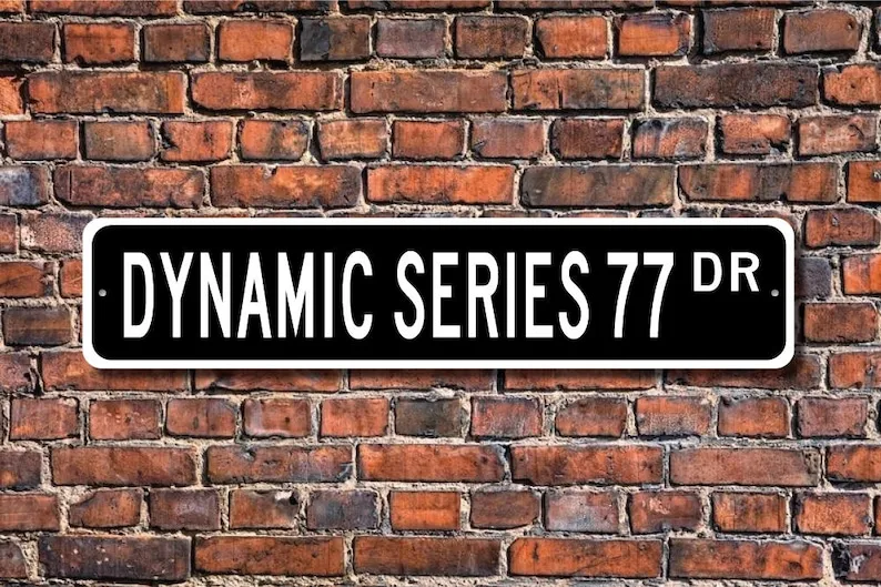 Dynamic Series 77, Oldsmobile Dynamic Series 77 sign, Oldsmobile Dynamic Series 77 gift, vintage car, Custom Street Sign, Qualit