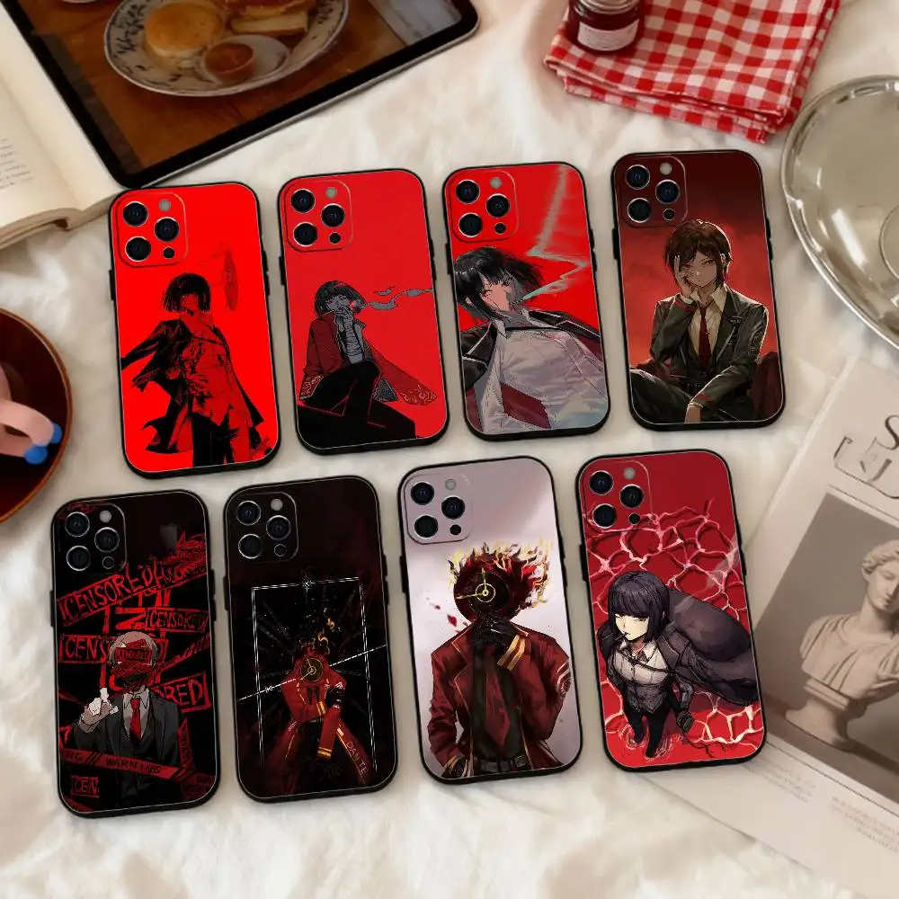 

Game Limbus C-Company Phone Case Silicone Soft For IPhone 17 16 15 14 13 12 11 X XR Plus Pro Max Plus