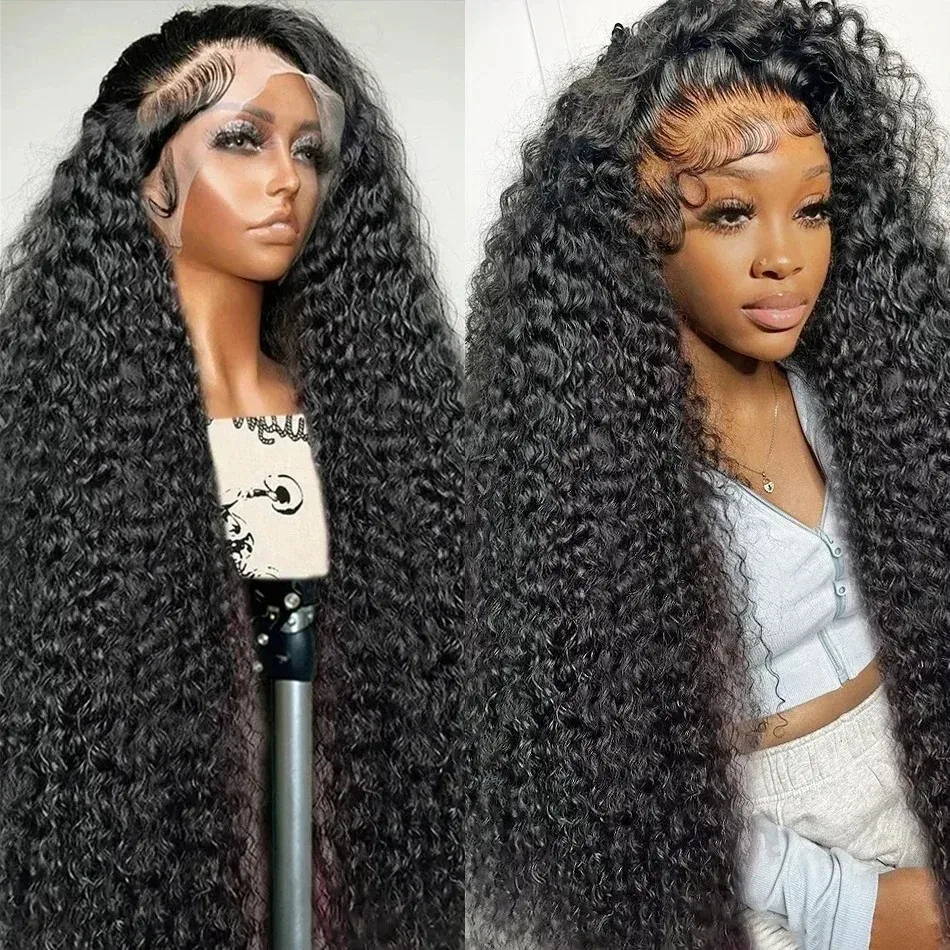 

Mossily Deep Wave 13x4 HD Прозрачные кружевные фронтальные парики из натуральных волос 200 Плотность Вьющиеся предварительно выщипанные передние парики шнурка для чернокожих женщин