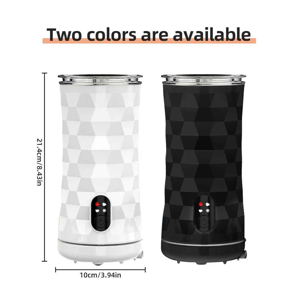 Electric Milk Frother 4-in-1 400W Automatic Hot and Cold Foam Maker and Milk Warmer for Latte / Cappuccinos / Macchiato