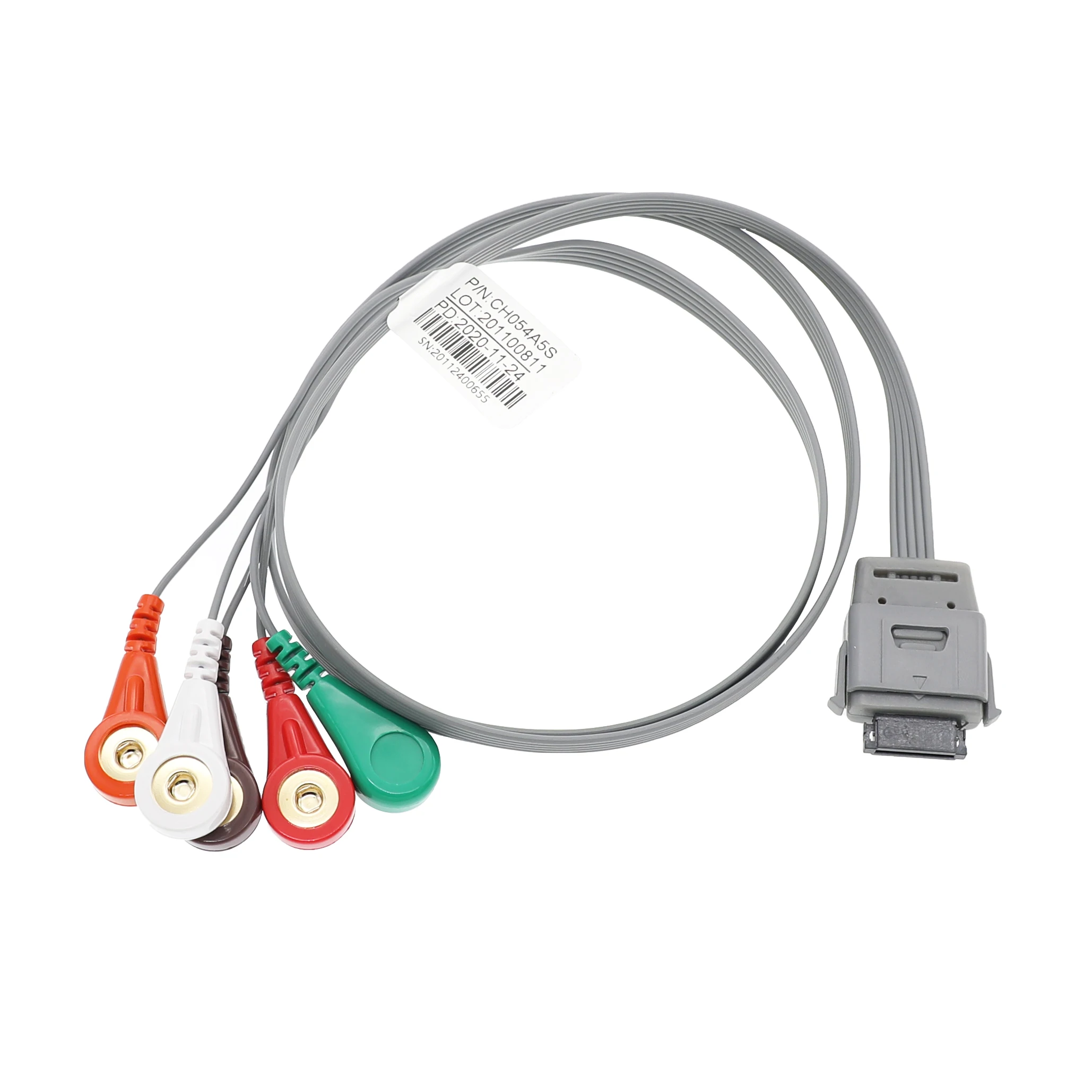 Compatible BI holter recorder ECG cable with 5 lead Snap, 26pin , manufacturer