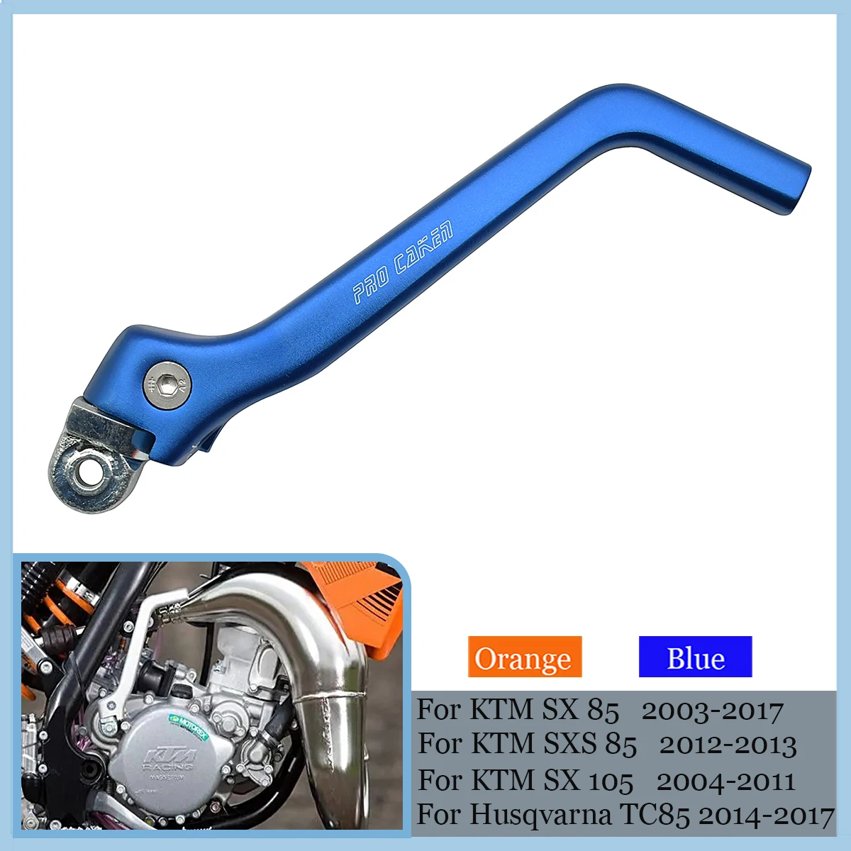 

For KTM XCF XC SX EXC SXF EXCF XCW 125 250 300 350 450 500 For Husqvarna TE TC TX FE 1998-2023 Motorcycle Kick start lever Pedal