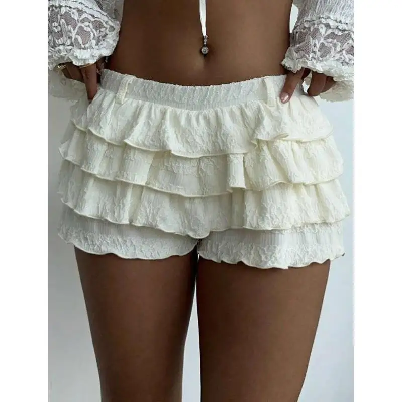 

Ele Sweet Ballet Dance Low Waist Pure Color Skirt V-aped Ultra-Modern New Sle 83073 Retro Ci Walk ort Pants