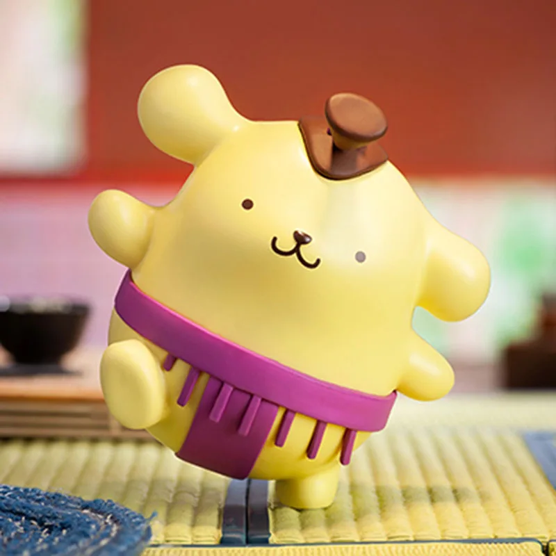 Cute PomPomPurin LittleTwinStars Pochacco Cinnamoroll Kuromi Kero Keroppi Kitty Cat Up Town Day Series Action Figure Toys Gifts