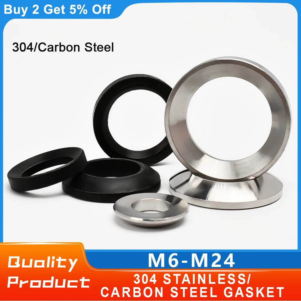 M6M8M10M12M14M16M18M20M24 304Stainless Steel/carbon steel Conical Spherical Washer Solid Countersunk Gasket Concave Convex Cone