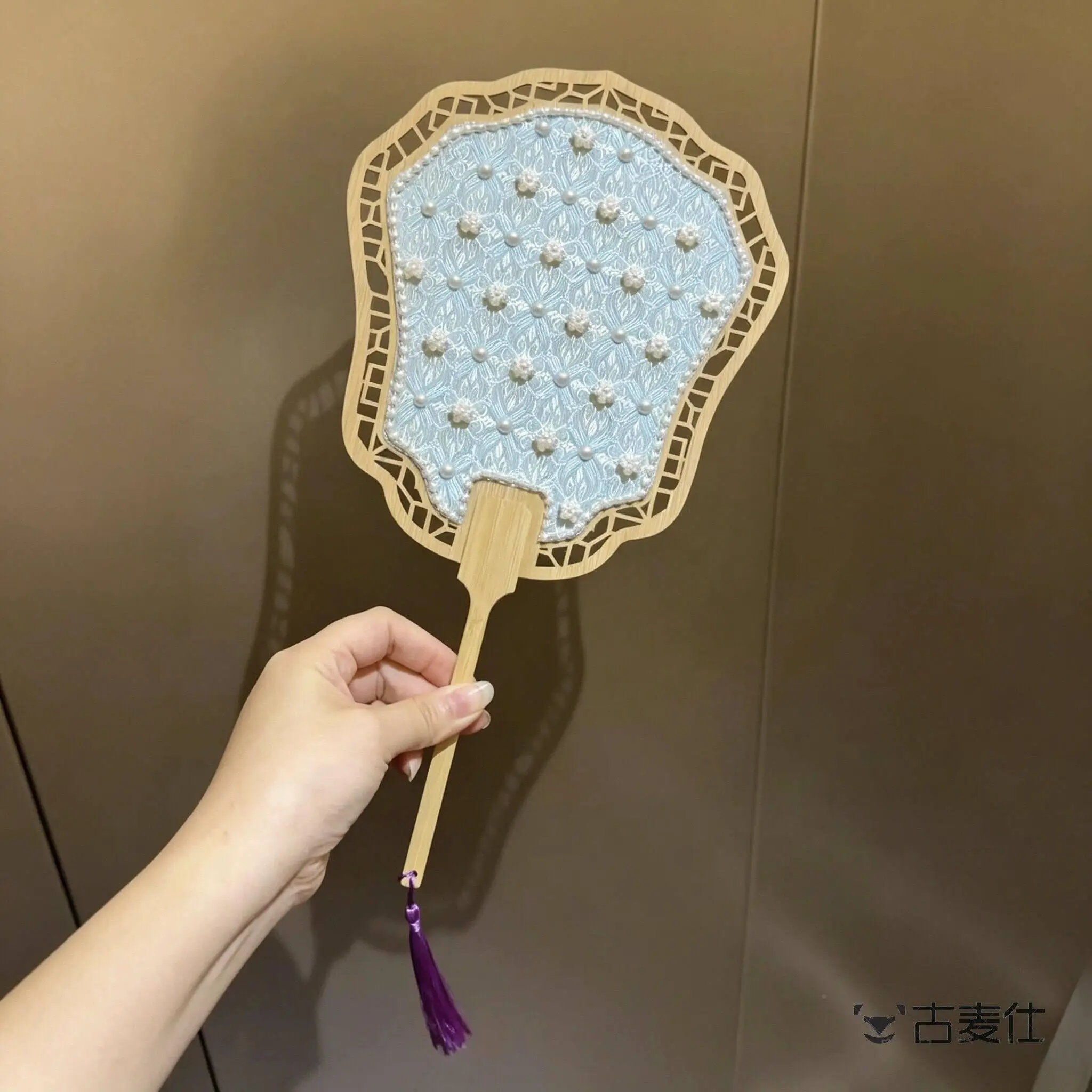 Handmade DIY Pearl Fan Material Kit Traditional Artisan Craft Festival Gift Salon Event Team Building Activity Warm-Up