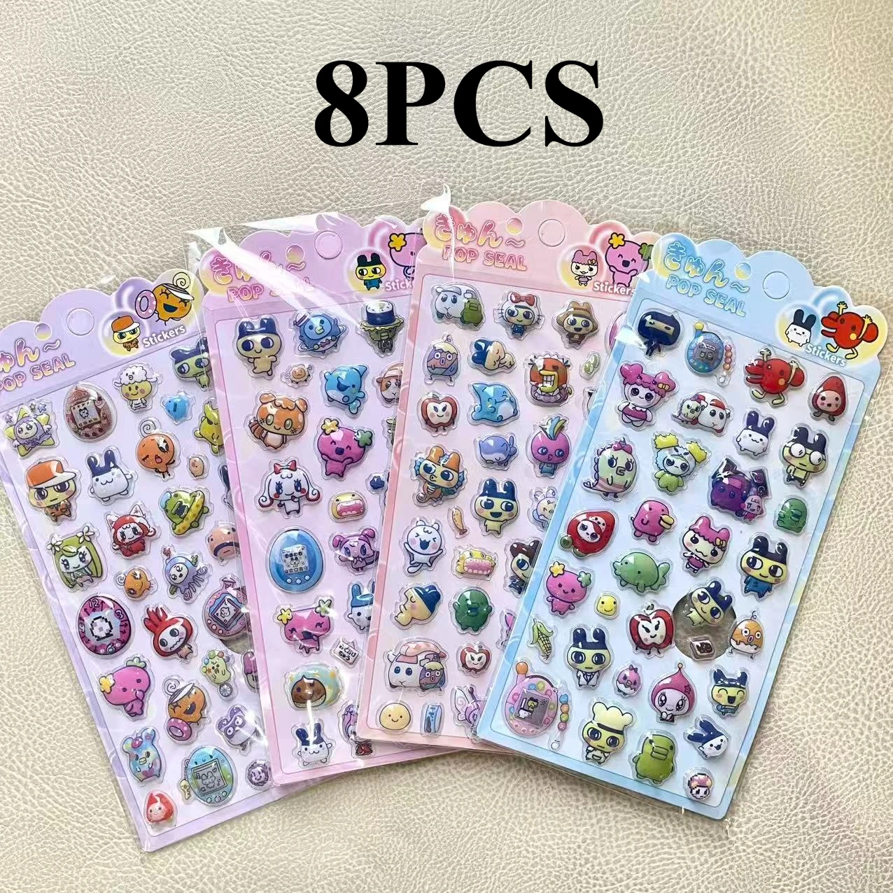 Leuke Cartoon 3D Reliëf Stickers Cartoon Kristal Stickers DIY Laptop Telefoonhoesje Decoratieve Sticker Drop Seal Sticker Cadeaus