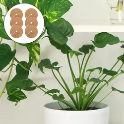 6pcs Natural Coconut Fiber Mat Breathable Thick Design Sanitary Practical for Plant Growth Liner Mulch Mat
