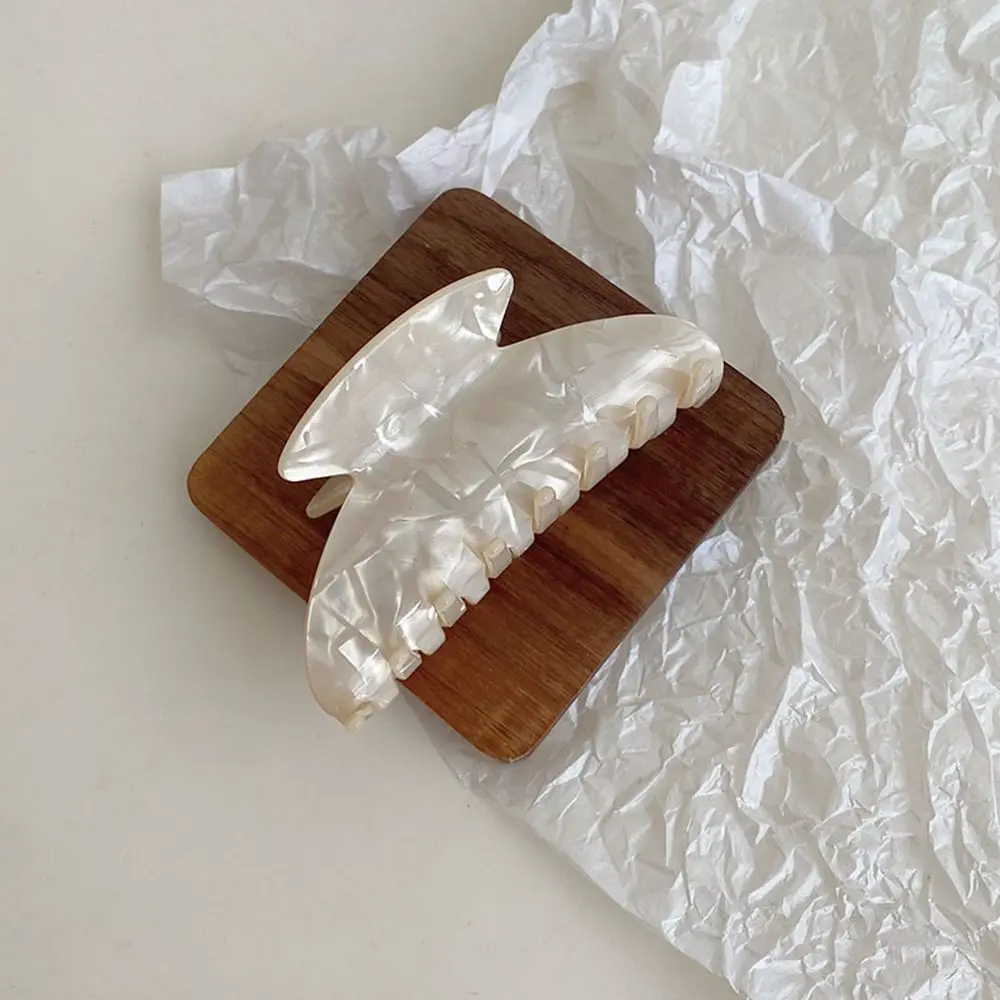 

Simple Shark Clip Hair Clip Girls Flower Female Hair Accessories Acetate Hair Clip Plastic Hair Claw Korean Style Headwear